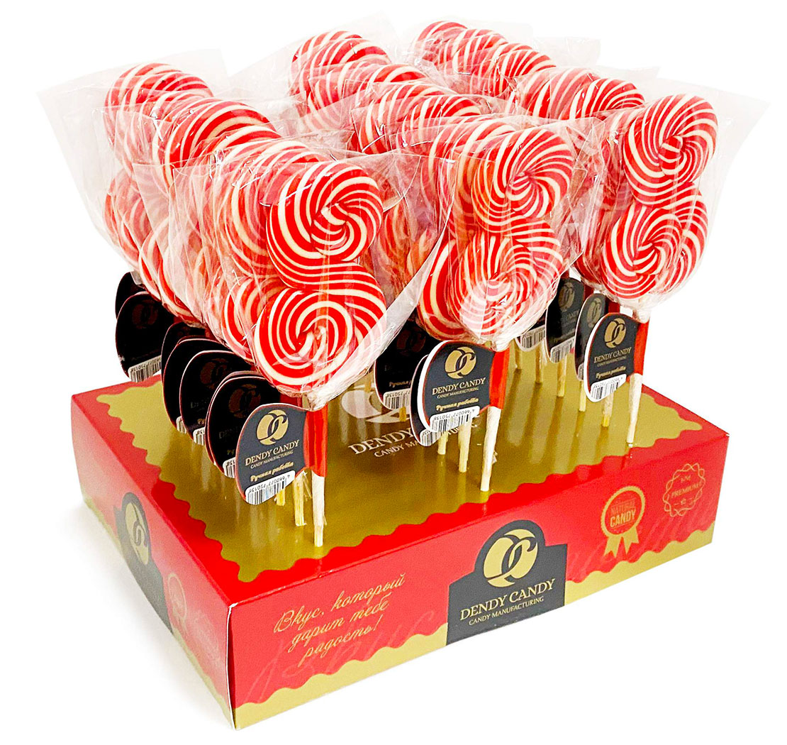 DENDY CANDY TWIST Lollipop Caramel Eight 50g